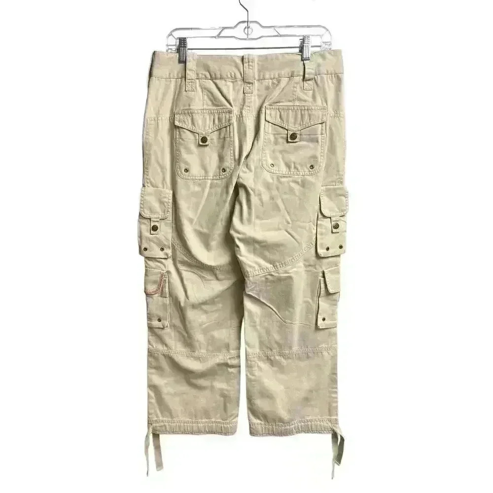 Lauren Jeans Company Ralph Lauren Khaki Women's Size 8 Paratrooper Cargo Pants - Picture 10 of 10